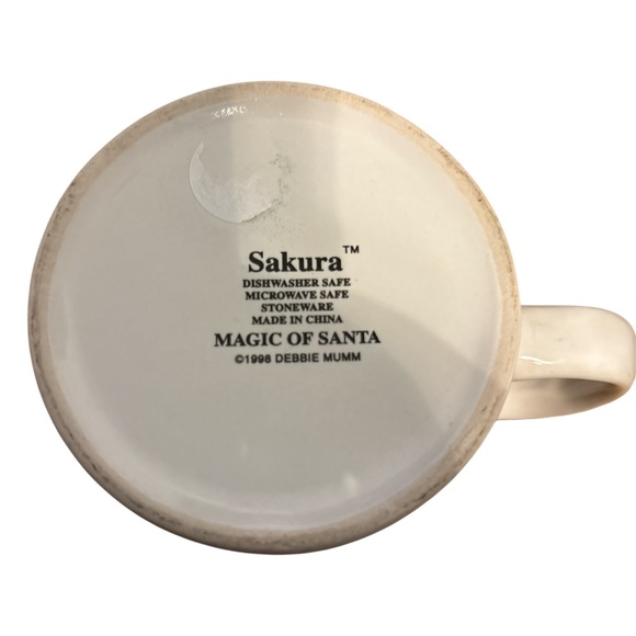 Holiday Santa Ceramic Coffee Mug - Red, Cream, Green - Picture 3 of 3